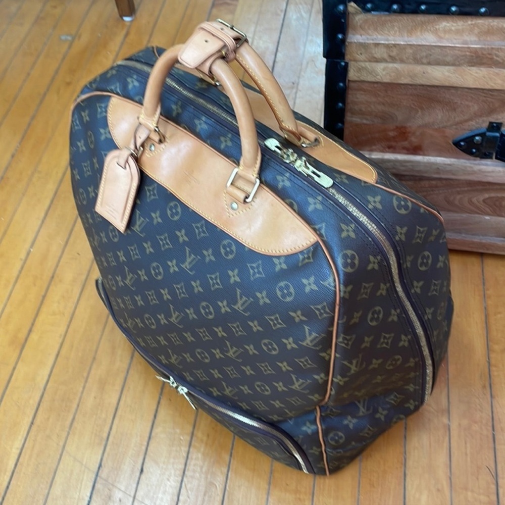 Louis Vuitton large travel bag.